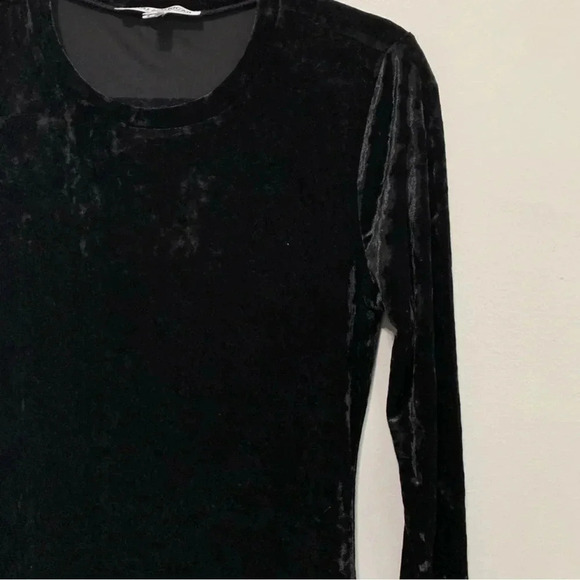 Good American Rulebreaker Black Velvet Midi Dress - size 2 - Medium - R - Picture 6 of 7
